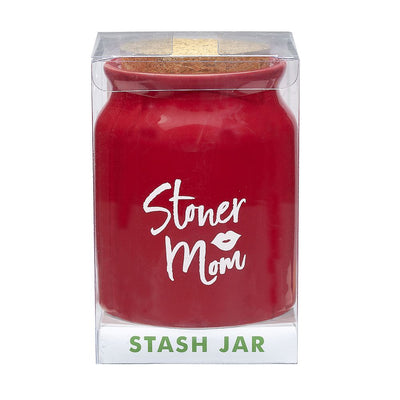 red stoner mom stash jar - Headshop.com