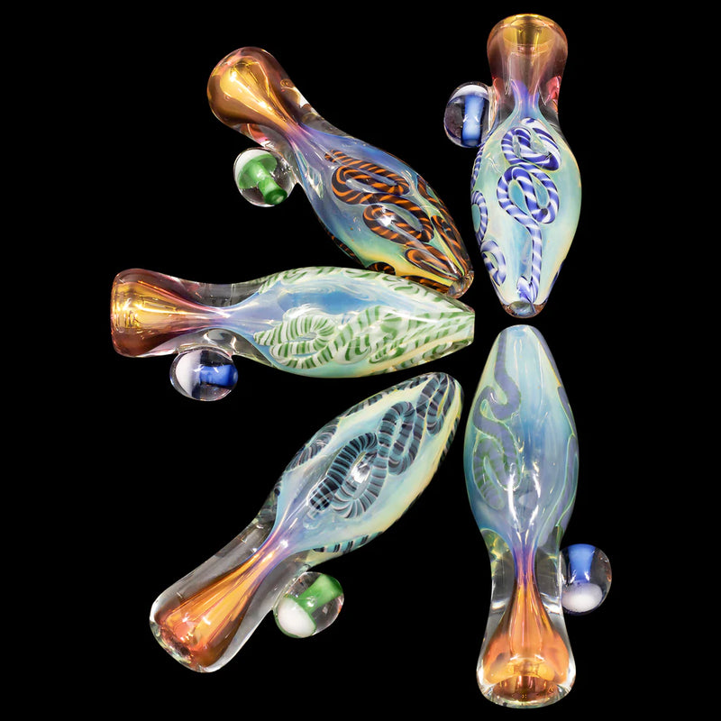 LA Pipes The "Fun-Guy" Glass Chillum - Headshop.com